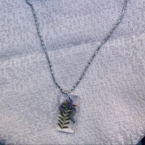 Natural Garden Resin Necklace